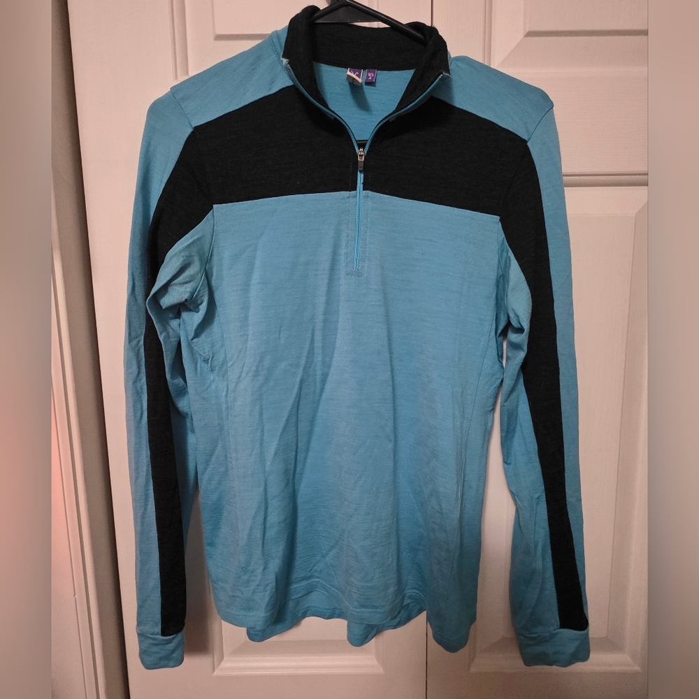 Ibex Merino Wool 1/4 Quarter Zip Women's Base Layer Pullover Size Small